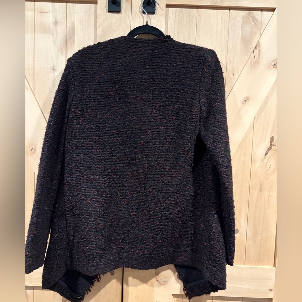 NWOT IRO Black and Brown Open Front Cardigan - Picture 2 of 5